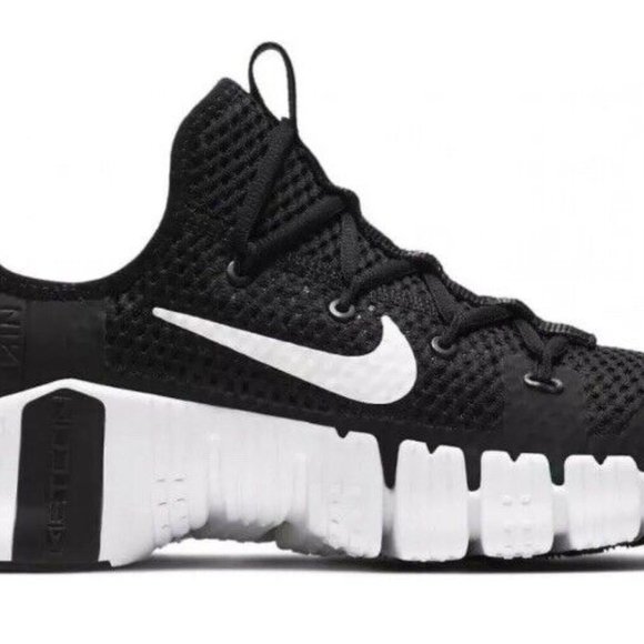 Nike Free Metcon 3 Mens Training Shoes Black White CJ0861-010 NEW Size 1… - Picture 5 of 6
